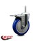 Service Caster 5 Inch Blue Polyurethane Wheel Swivel 34 Inch Threaded Stem Caster Total Lock Brake SCC SCC-TSTTL20S514-PPUB-BLUE-34212 - alternate 2
